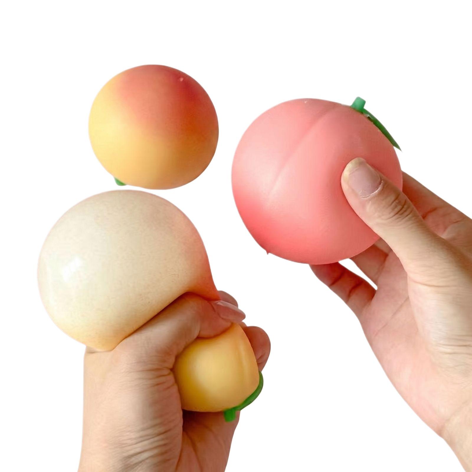 

Decompression Simulation Peach Venting Tool Big Peach Pinch Music Q Soft Slow Decompression And Stress Relief Toy. One Size розовый