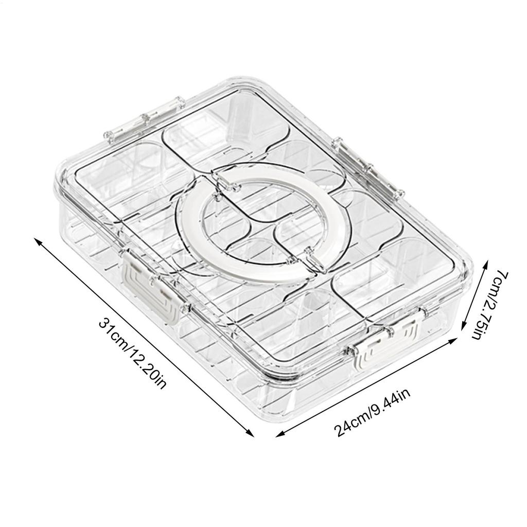 Snack Containers 8 Compartments Snack Box Tray Organizer Storage For Fruits Nuts Condiments Sweets Candy Kitchen Refrigerator