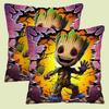 Pillow Covers Cartoon Cute Groots Sofa Decorative Home Double-Sided Printing Short Plush Cute Cushion Cover
