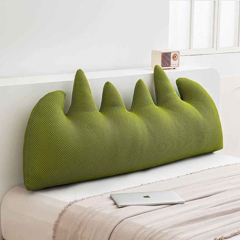 Backrest Cushion Tatami Bedside Cushions Modern Elegant Plush Aesthetic Simple Cushion Giant Luxury Ornamental Bedroom Cushions 100X20X50CM зелёный