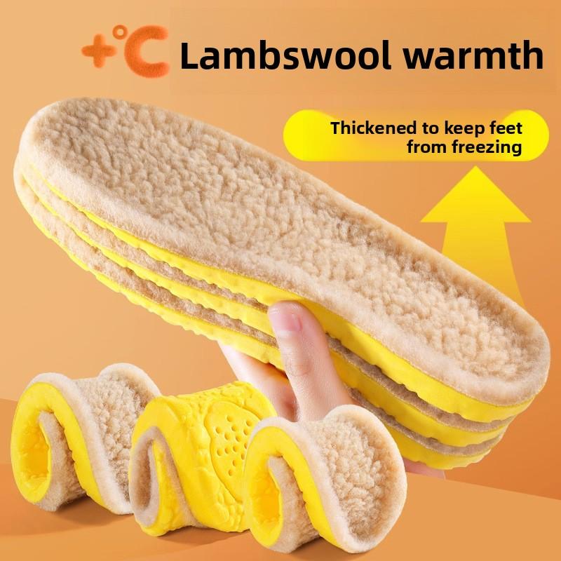 Winter Warm Insoles, Super Soft Insoles, Sports Fleece Thickened Height-increasing Insoles, Plush Insoles