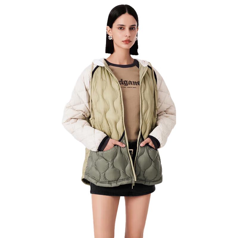 Jinyujie Women's Lightweight Hooded Down Jacket