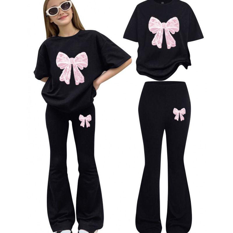 8-12 Jahre Kinder Mädchen T-Shirt und Hose Set Freizeitkleidung