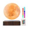 Magnetic Levitation Moon Light, Floating 3D Printed Moon Lamp, Automatic Rotation, Remote Control Included, Adjustable Brightness, Timer Function,
