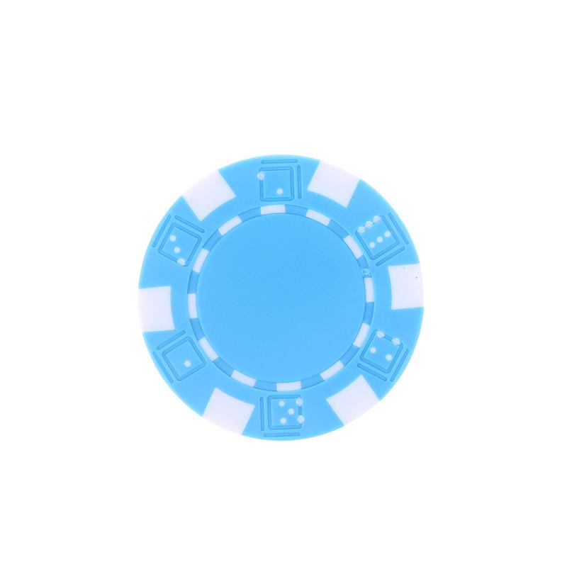 10 Pcs Abs Plastic Poker Chips Casino Texas Hold'Em Poker Metal Coins 11.5G Chips Poker Game Chip Set Accessories