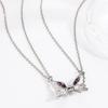 Magnet Best Friend Necklace Heart Pendant Butterfly Bracelet Set Butterfly Magnetic Necklace  Gift