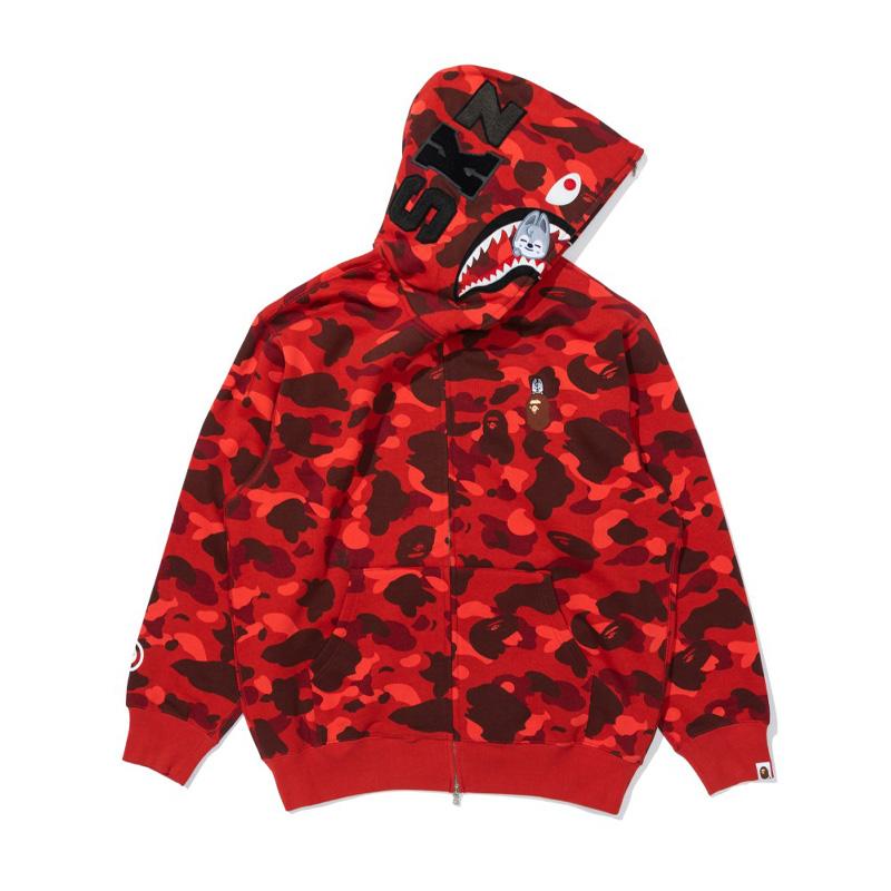 [PRE ORDER] STRAY KIDS × BAPE – Wolf Chan SHARK FULL ZIP HOODIE (Bang Chan Ver.)
