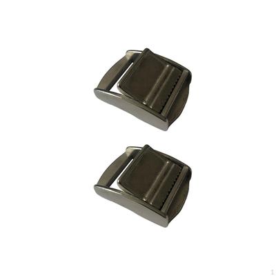 2x 25 Schnalle für Krawattenband Stahl