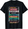 Journey Iconic Tape Deck Hits Retro Vintage Chest Poster T-Shirt