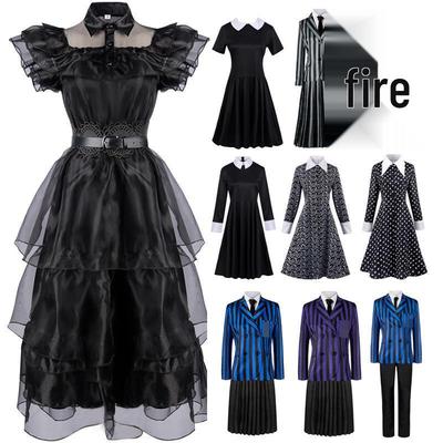 Women's Black Halloween Movie Character Cosplay Prom Dress