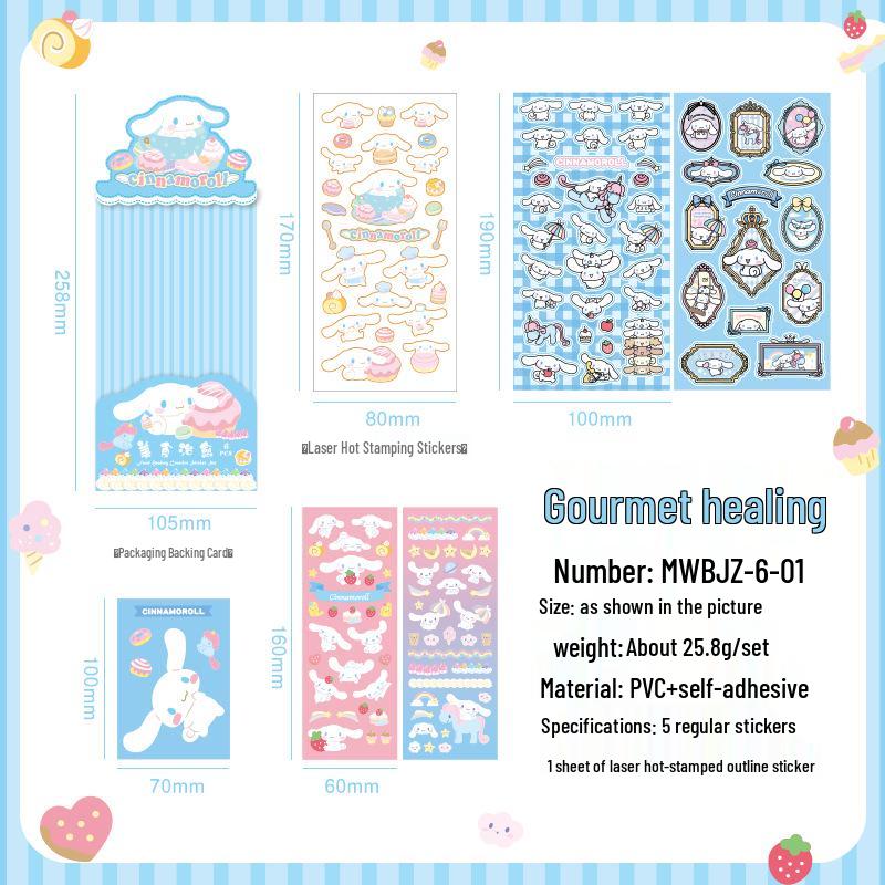 Cute Cartoon Anime Sticker Set for DIY Journals and Craft Decoration