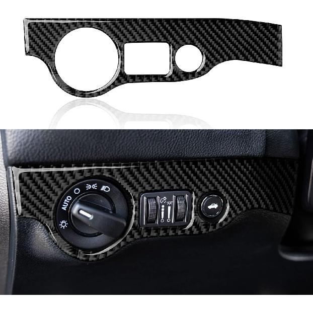 Car Gear Shift Panel Cover Decals for 2011 2012 2013 2014 Dodge Charger Accessories Carbon Fiber Interior Stickers