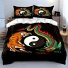 Tiger and dragon encircle yin-yang Print Bedding Set 1 Duvet Cover 2 Pillowcases for Adult and Children Luxury Gift Full Size