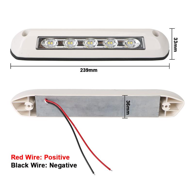 LED Awning Porch Light RV Van Trailer Exterior Lamp 12V/24V Caravan Interior Wall Lamps