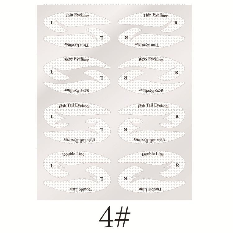 4 Styles Eye Makeup Stencils Sticker Card Eyeliner Template Eyeliner Eyeshadow 3 Minute Lazy Shaping Tool Styling Drawing Guide New Style