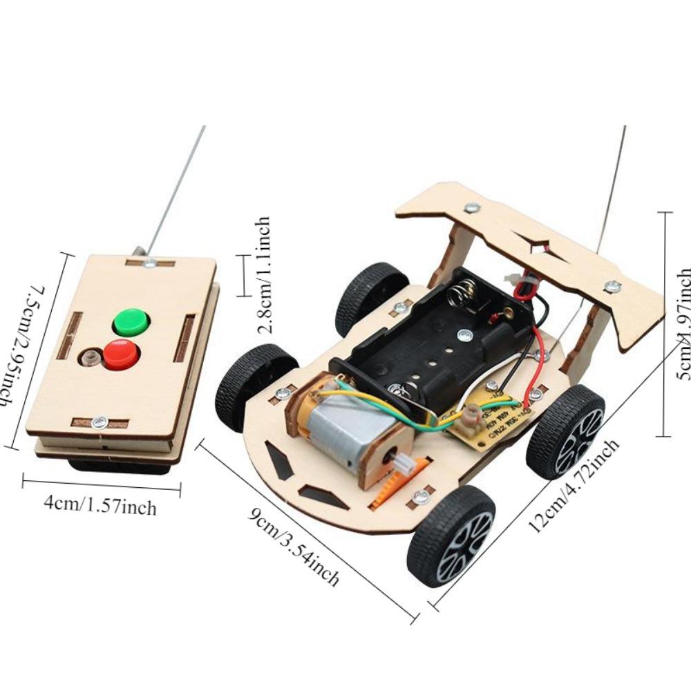 

DIY Мини Солнечная Беспроводная Пульт Дистанционного Управления Автомобильная Игрушка Наука Развивающая Игрушка Сборка RC Игрушки Деревянный Автомобиль Модель Автомобиля Для Детей