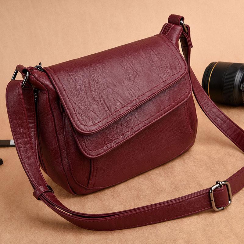 2024 Damenmode Weiche Leder Umhängetasche - Neuer Koreanischer Stil, Europäisch & Amerikanisch Inspirierte Damen Schultertasche.