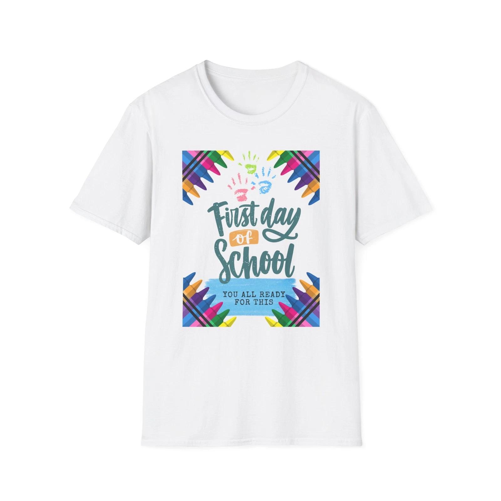 

First Day of School T shirt, Fun School Apparel, Classroom Outfit, Teacher Gift XL