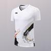 Unisex Badminton Shirt Short Sleeve Quick Dry Sport T-Shirt Men Women Kids Training Competition