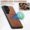 Elastic Band Oil Wax Pattern Magnetic Leather Wallet Cards Solt Phone Case for Samsung S26 Ultra S25 Plus S24 S23 Stand Cover