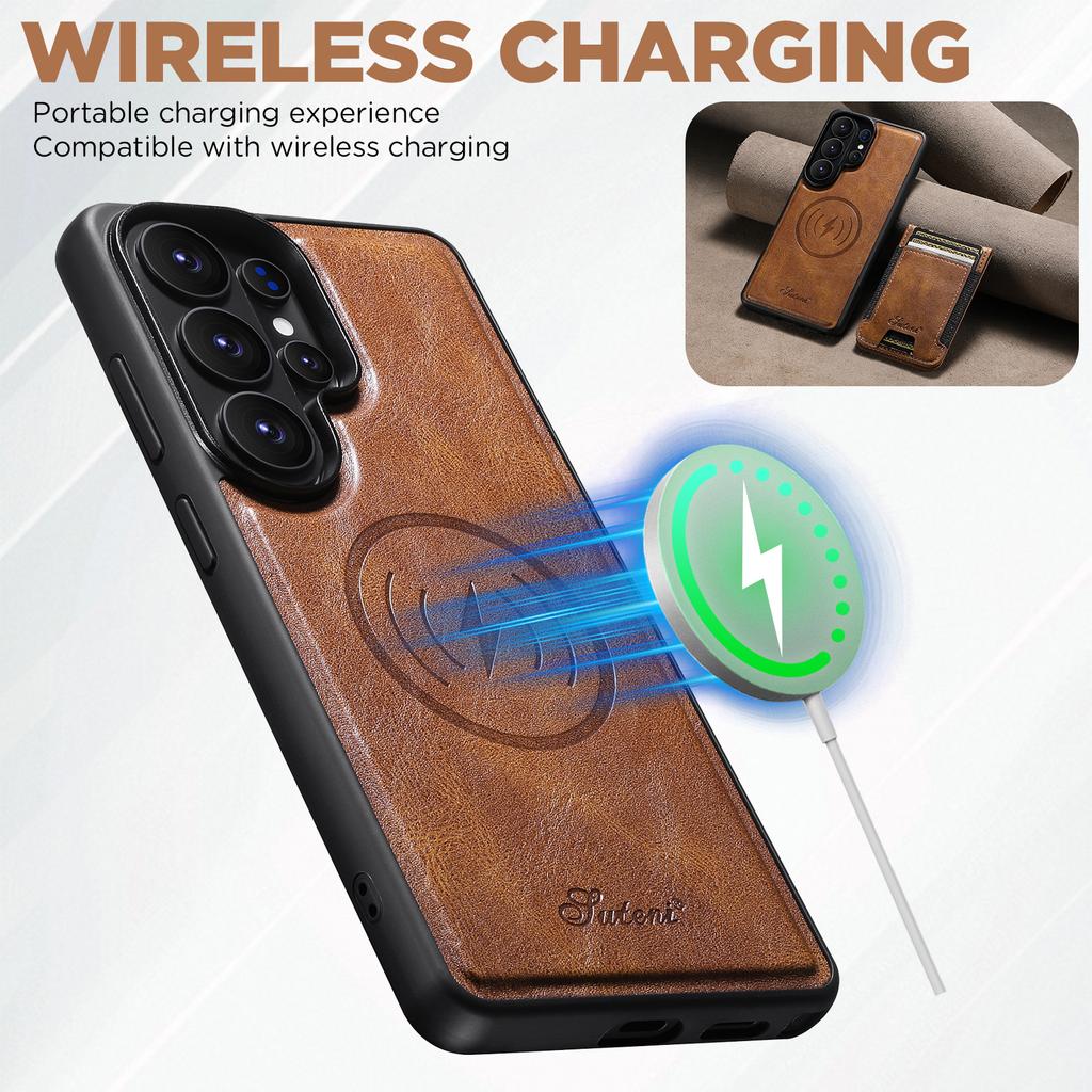 Elastic Band Oil Wax Pattern Magnetic Leather Wallet Cards Solt Phone Case for Samsung S26 Ultra S25 Plus S24 S23 Stand Cover