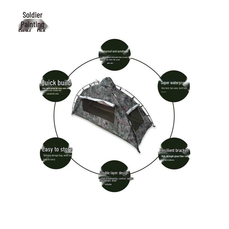 Binghui Single Person Raincoat Tent