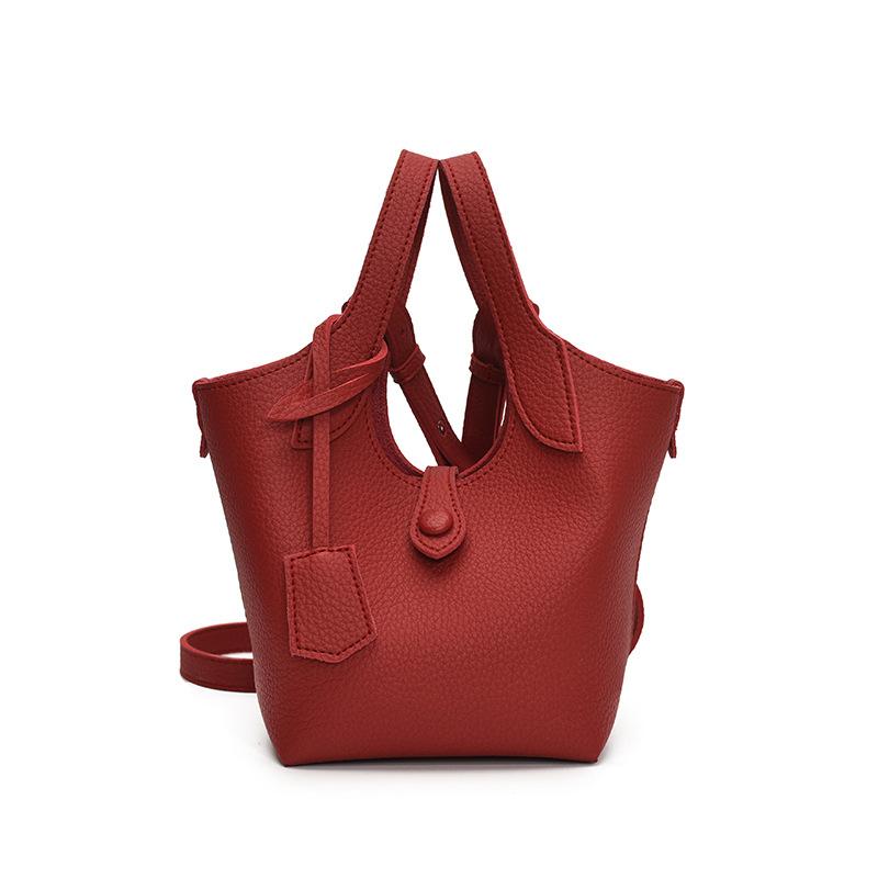 Large-capacity Hand-carried Bucket Bag Women's New Casual and Fashionable Work Commuter Shoulder Messenger Bag