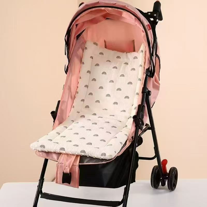Soft Comfortable Baby Stroller Pad Newborn Thick Bean Fleece Cotton Cushion Wholesale Ready Stock