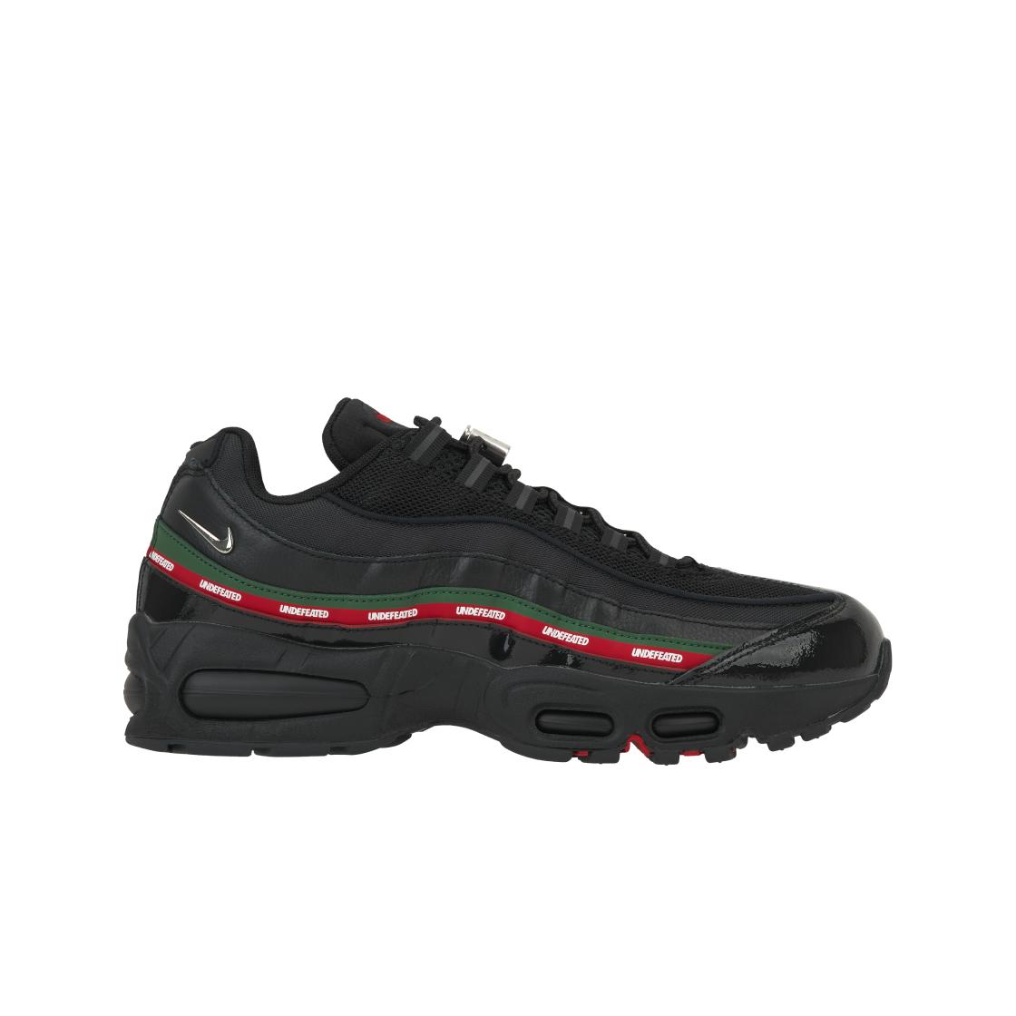 

Undefeated x Nike Air Max 95 Черные Унисекс Кроссовки Металлик-Серебристый Насыщенно-Зеленый Спортивный Красный IB4453-001 38.5