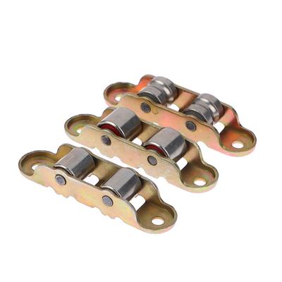 80 סוג שטוח/חריץ גלגל כפול מתכת דלתות הזזה גלגלת חלון תמיכת תחתית הזזה מסלול רולר אביזרי חומרה