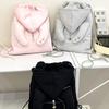Star Pendant Hooded Backpack Large Capacity Drawstring Bag Hoodie Design Schoolbag  Shopping