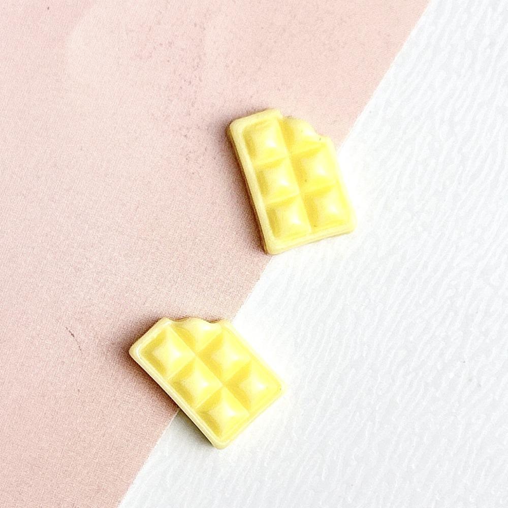 11-Piece Cute Chocolate Style Resin Flatback Ornaments, DIY Craft Supplies for Jewelry Making, Manicure & Hair Accessories