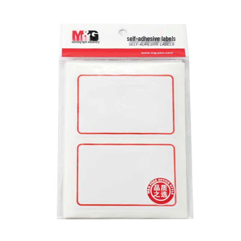 

M&G 76x51mm Red Frame Self-Adhesive Labels - 20 Pack