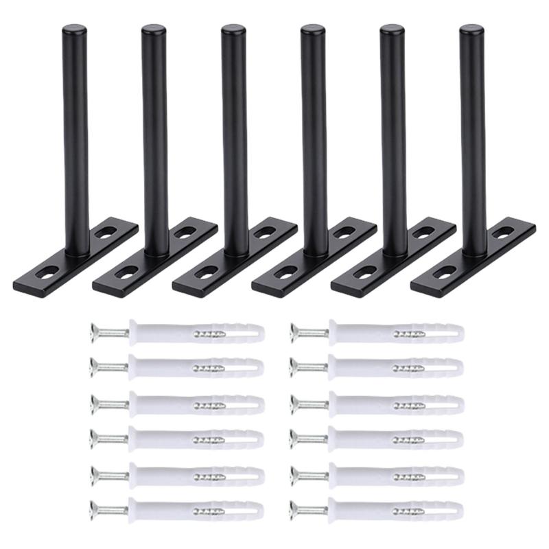Concealed Shelf Support Brackets Heavy Duty Shelf Bracket set 4/6/8pcs for Multifunction  Use in Small Apartments & Homes