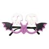 xiaobudian Halloween Party Glasses for Kids Adults, Glitter Frame Cosplay Decoration, Funny Pumpkin Skull Ghost Bat Eyewear Accessory Favors