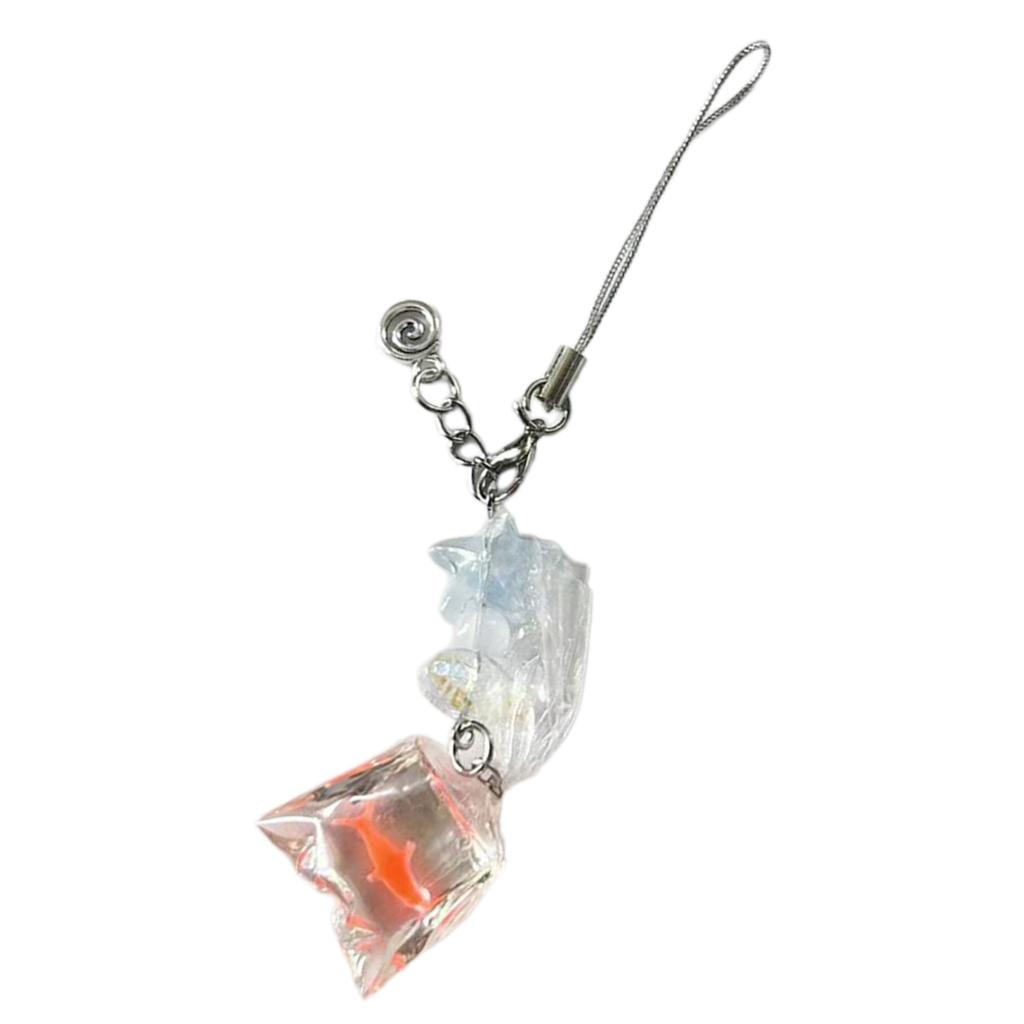 Fruit Key Ornament Unique Hanging Decors Delicate Fish Pendant Key Adornment Stylish Bag Charm for Various Occasion