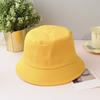 Wide Brim Round Dome Sunscreen Bucket Hat Unisex Summer Solid Color Fisherman Hat Fashion Accessories