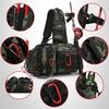 Fishing Equipment Backpack Bait Box Equipment Storage Bag Men's Fishing Backpack with Pole Holder Sling Shoulder Bag Multifunctional Waist Chest Bag