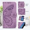 For Motorola Moto G86 5G/G86 Power 5G Case Butterfly Pattern PU Leather Folio Flip Phone Cover -  Light Purple