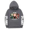 Spy X Family Anime Printed Hoodie Men Women Unisex Oversized Fleece Sweatshirt With Ribbed Hem