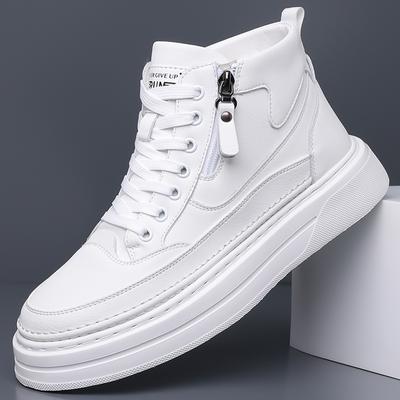 Mode Neuankömmling Echtes Leder Herren Schneestiefel Winter Rutschfest Plüsch High Top Schuhe Weich Warm Männlich Stiefeletten Schnürung Outdoor Botas