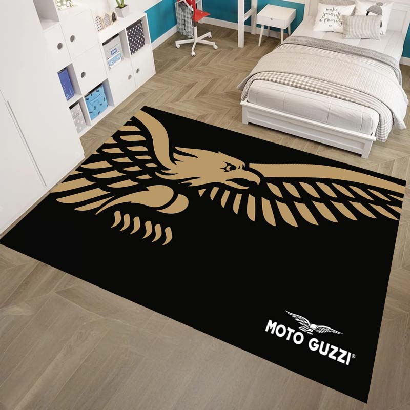 Auto M-Moto Guzzi Floor Mat Eco Flannel Doormat Non-Slip Odorless Indoor Soft Short Plush Floor Rug