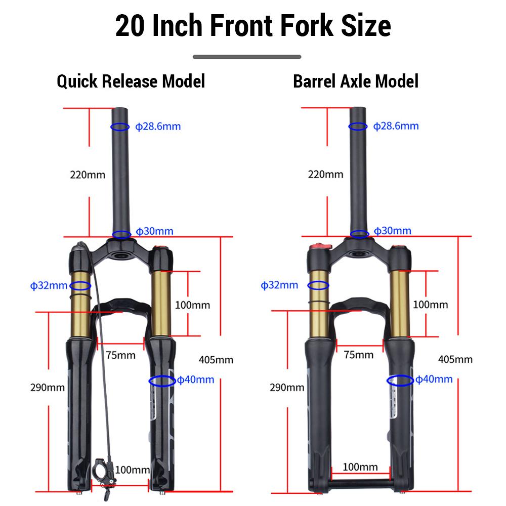 Bicycle Forks High-Performance Bike Suspension Forks - Aluminum Alloy Quick Release/Barrel Axle