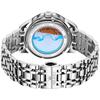 OLEVS Men's Automatic Skeleton Watch Diamond Calendar Waterproof Stainless Steel White