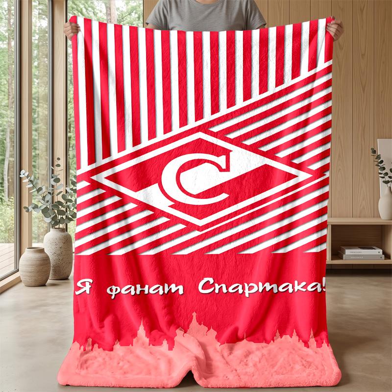 Spartak Moscow Theme blanket Soft Flannel Fleece Blanket Warm Lightweight Throw Blanket for Home Sofa Bed