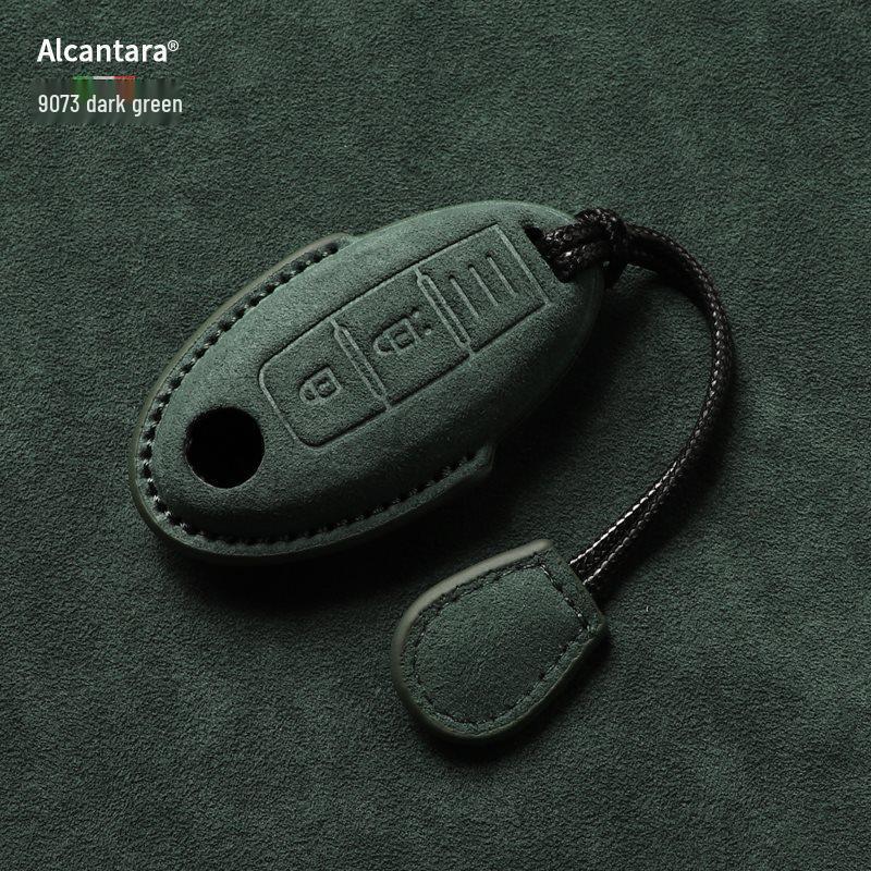Nissan Key Cover: Full Wrap Suede Shell for Qashqai, Teana, X-Trail, Tiida, Loulan, Tuoda.