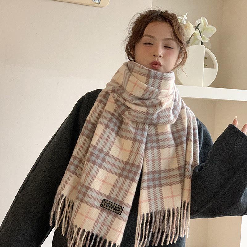 Women s Red Knitted Scarf - New Year & Christmas Winter Shawl 200cm