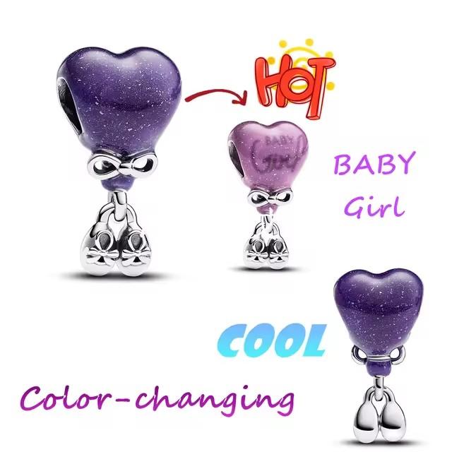 New Copper Black Green Blue Warm Love Charm Fit Diy Beads Fitfor Original Bracelets Necklaces Women'S Jewelry Accessories