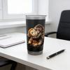 Double Wall Insulated Tumbler Cartoon Monkey Water Bottle 600ml Stainless Steel Travel Mug Portable Thermal Drink Container for Home