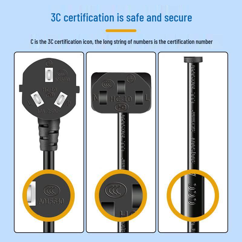 Universal 3-Prong Power Cord